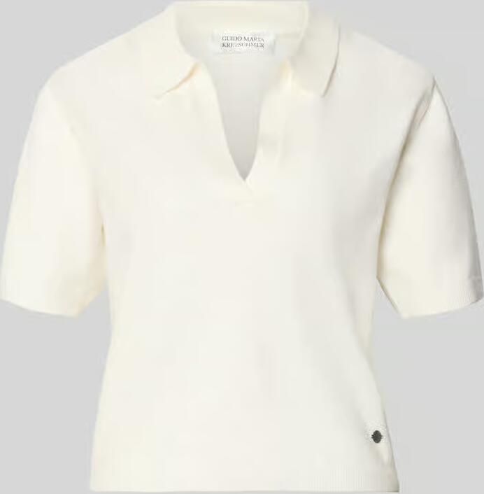 GUIDO MARIA KRETSCHMER WOMAN Regular Fit poloshirt met v-hals model 'Wilma'