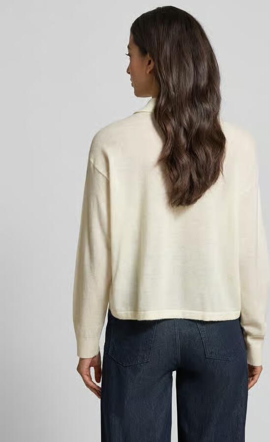 GUIDO MARIA KRETSCHMER WOMAN Regular fit shirt met lange mouwen in gebreide look model 'Patrizia'