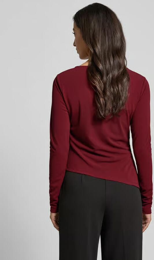 GUIDO MARIA KRETSCHMER WOMAN Regular fit shirt met lange mouwen in geplooide look model 'Hellen'