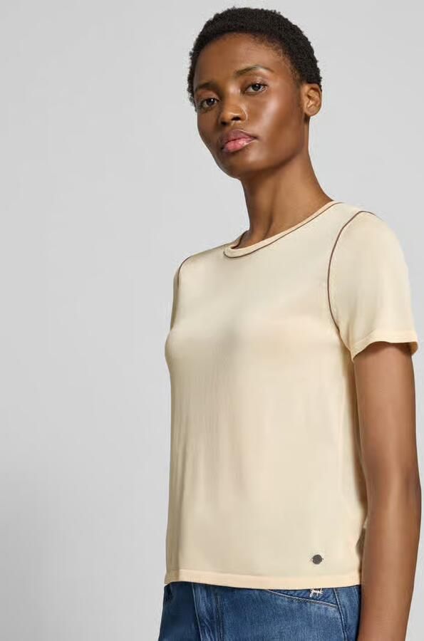 GUIDO MARIA KRETSCHMER WOMAN Regular fit t-shirt van lyocellmix model 'Stella' - Foto 2