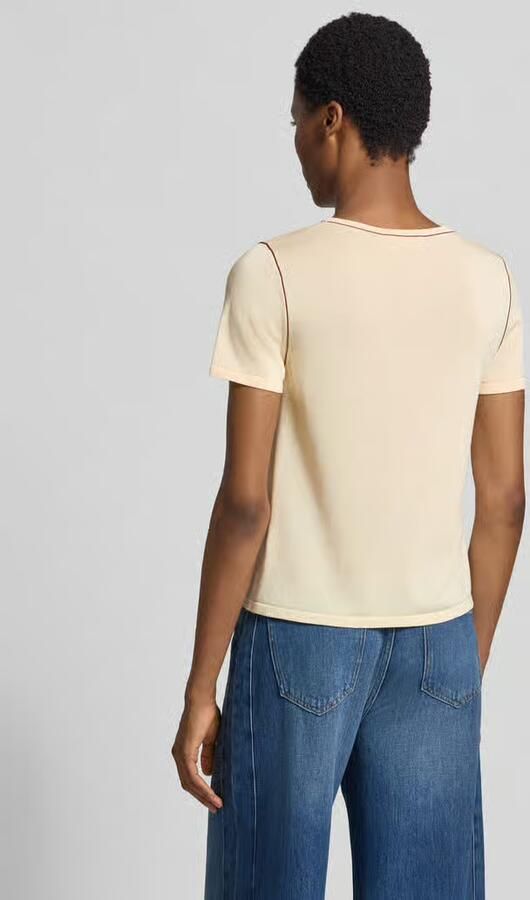 GUIDO MARIA KRETSCHMER WOMAN Regular fit t-shirt van lyocellmix model 'Stella' - Foto 2
