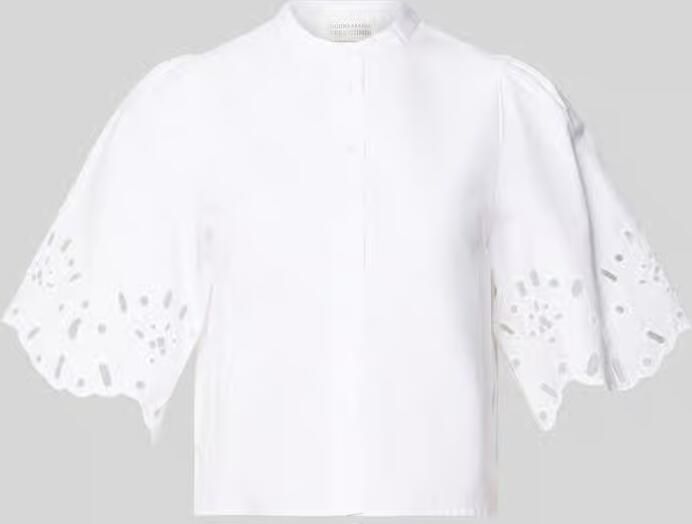 GUIDO MARIA KRETSCHMER WOMAN relaxed fit blouse met ajourwerk model 'Marika' - Foto 2