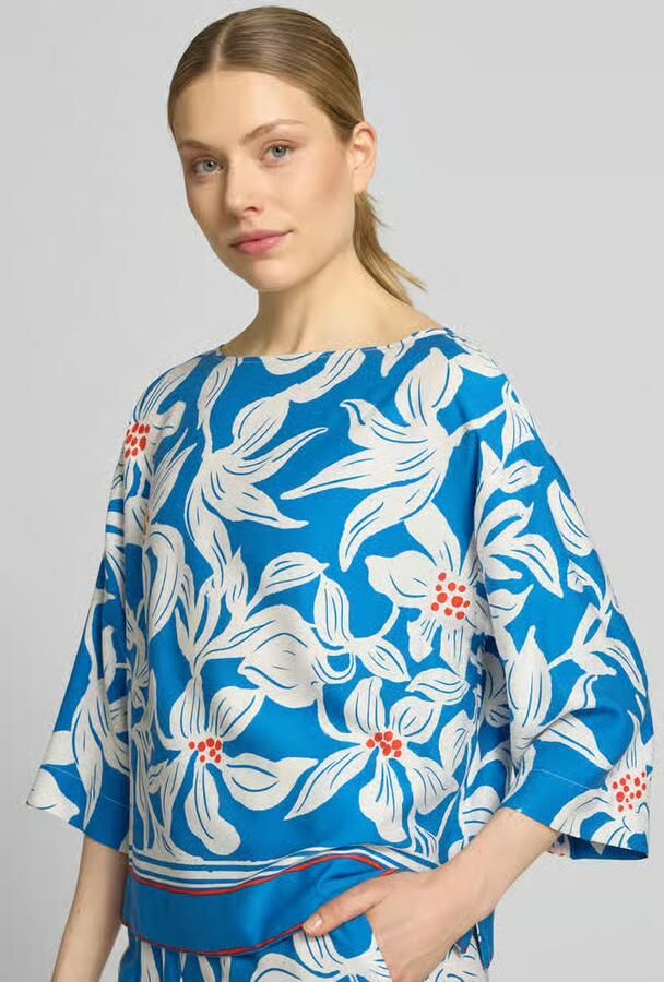 GUIDO MARIA KRETSCHMER WOMAN relaxed fit blouse van zuivere viscose model 'Rylie'