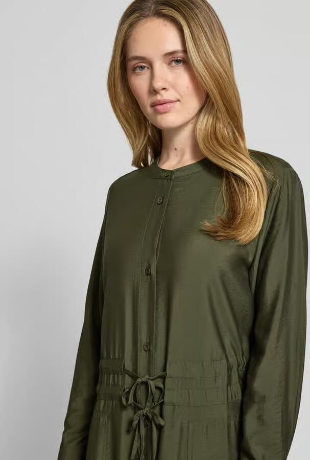 GUIDO MARIA KRETSCHMER WOMAN Relaxed fit midi-jurk van viscosemix model 'Mariela' - Foto 2