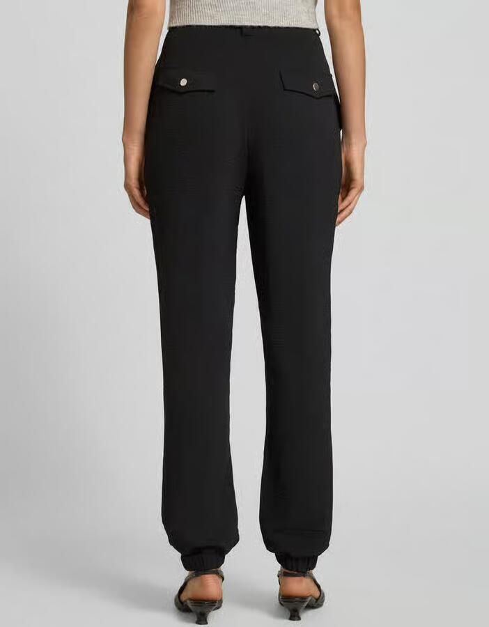 GUIDO MARIA KRETSCHMER WOMAN Relaxed fit stoffen broek met stolpplooien model 'Nele'