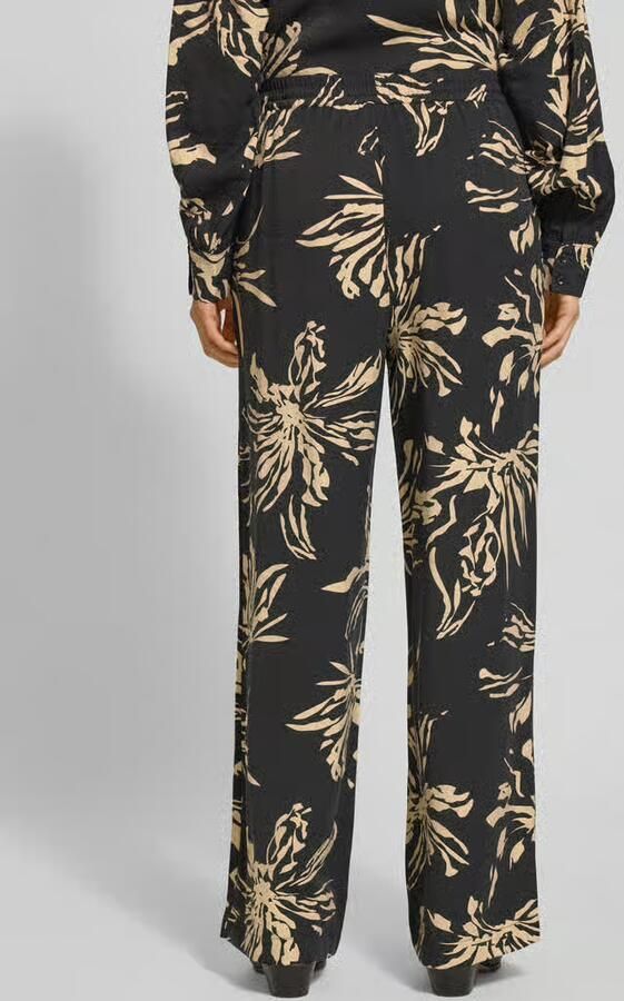 GUIDO MARIA KRETSCHMER WOMAN Relaxed fit stoffen broek van viscosemix model 'Ayana'