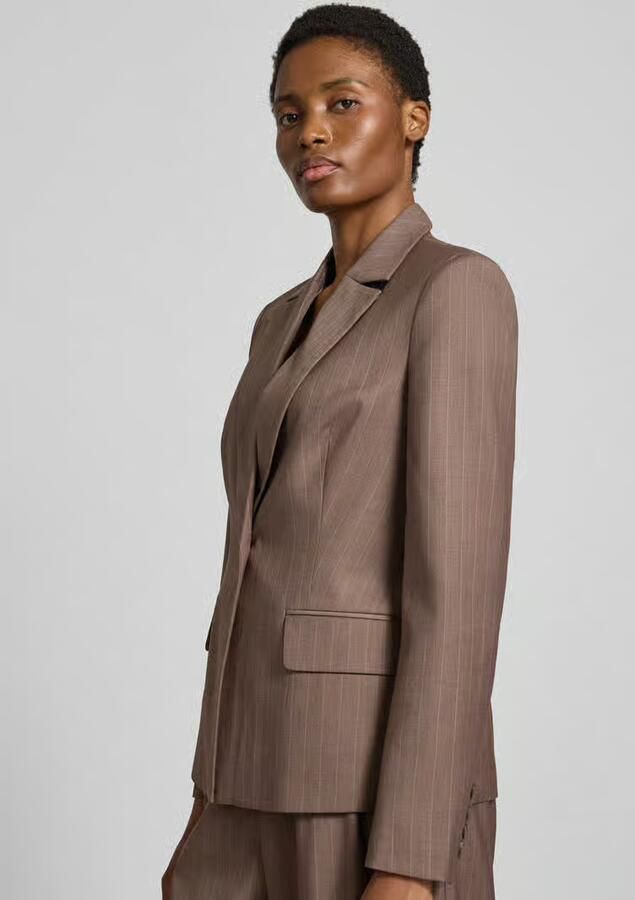 GUIDO MARIA KRETSCHMER WOMAN Slim Fit blazer met klepzakken model 'Fee'