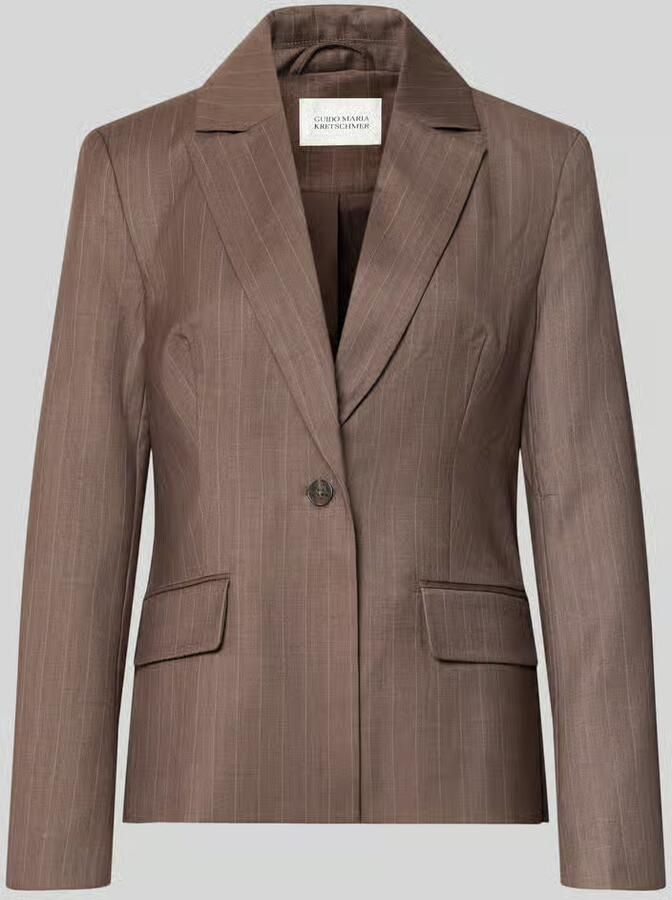 GUIDO MARIA KRETSCHMER WOMAN Slim Fit blazer met klepzakken model 'Fee' - Foto 2