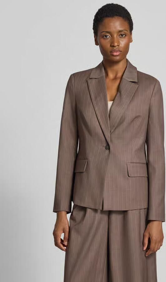 GUIDO MARIA KRETSCHMER WOMAN Slim Fit blazer met klepzakken model 'Fee' - Foto 2