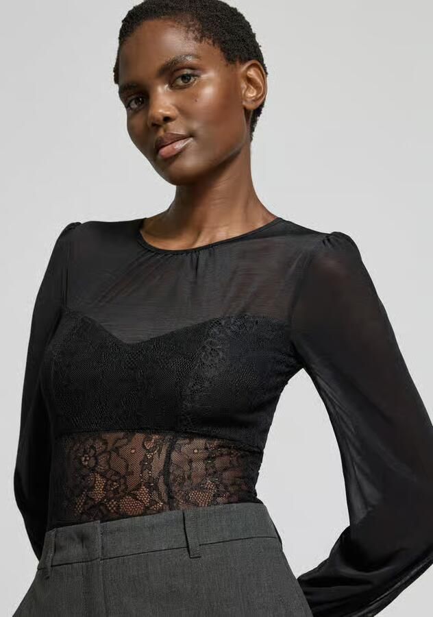 GUIDO MARIA KRETSCHMER WOMAN Slim fit body in semi-transparant design model 'Noelia'