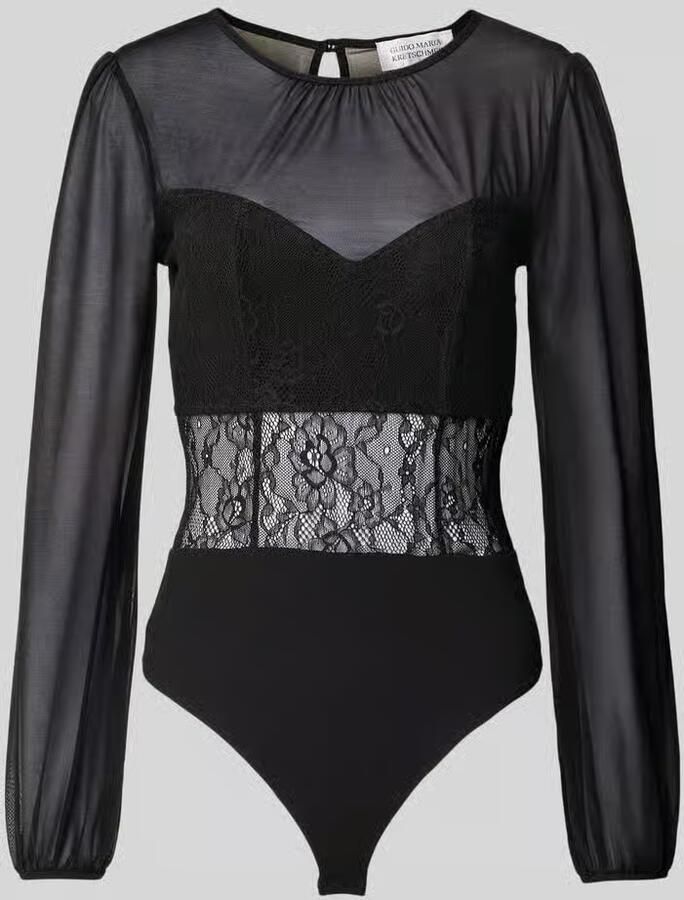 GUIDO MARIA KRETSCHMER WOMAN Slim fit body in semi-transparant design model 'Noelia' - Foto 2