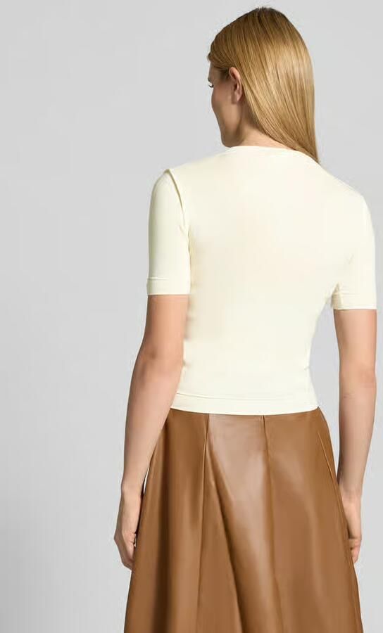 GUIDO MARIA KRETSCHMER WOMAN Slim fit gebreid shirt met wol Model 'CAROLINE'