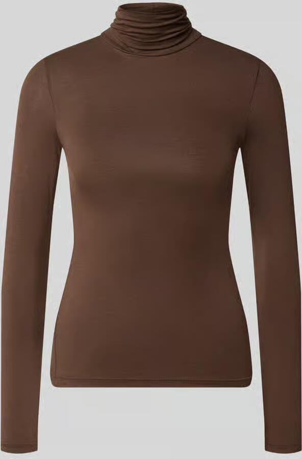 GUIDO MARIA KRETSCHMER WOMAN Slim fit shirt met lange mouwen van viscosemix model 'Rana'