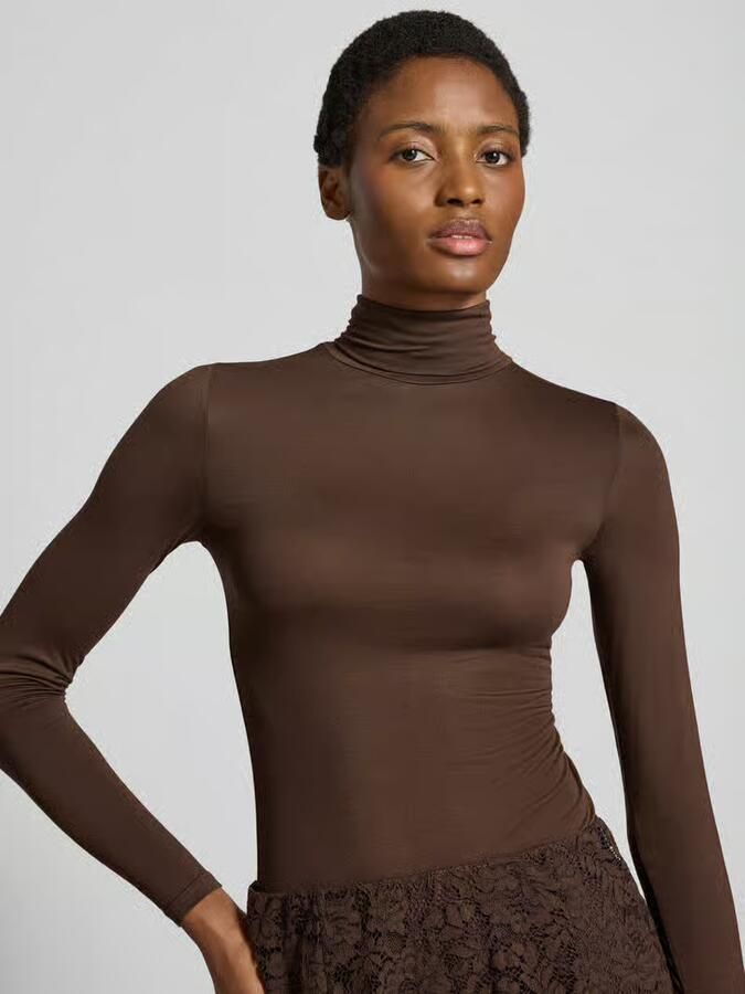 GUIDO MARIA KRETSCHMER WOMAN Slim fit shirt met lange mouwen van viscosemix model 'Rana' - Foto 2