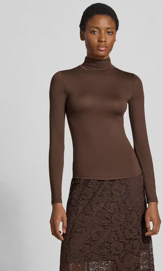 GUIDO MARIA KRETSCHMER WOMAN Slim fit shirt met lange mouwen van viscosemix model 'Rana' - Foto 2