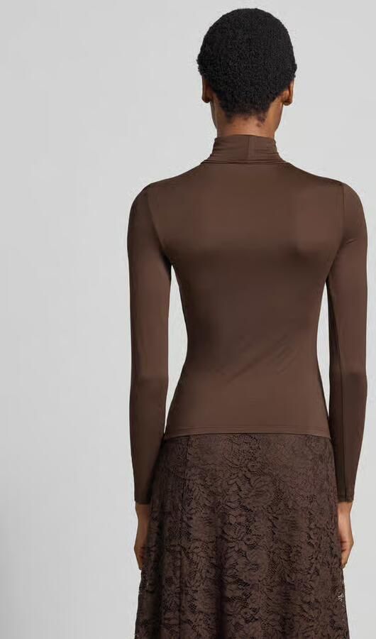 GUIDO MARIA KRETSCHMER WOMAN Slim fit shirt met lange mouwen van viscosemix model 'Rana' - Foto 3