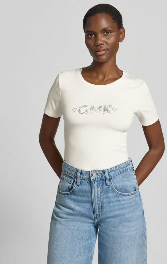 GUIDO MARIA KRETSCHMER WOMAN T-shirt met siersteentjes model 'Shelly' - Foto 2