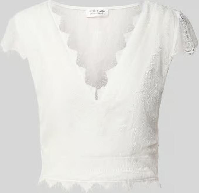 GUIDO MARIA KRETSCHMER WOMAN Top met etskanteffect model 'Esme'