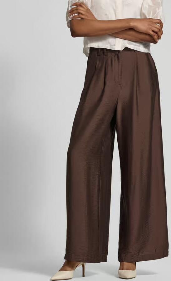 GUIDO MARIA KRETSCHMER WOMAN wide fit broek van viscosemix model 'Finja' - Foto 2