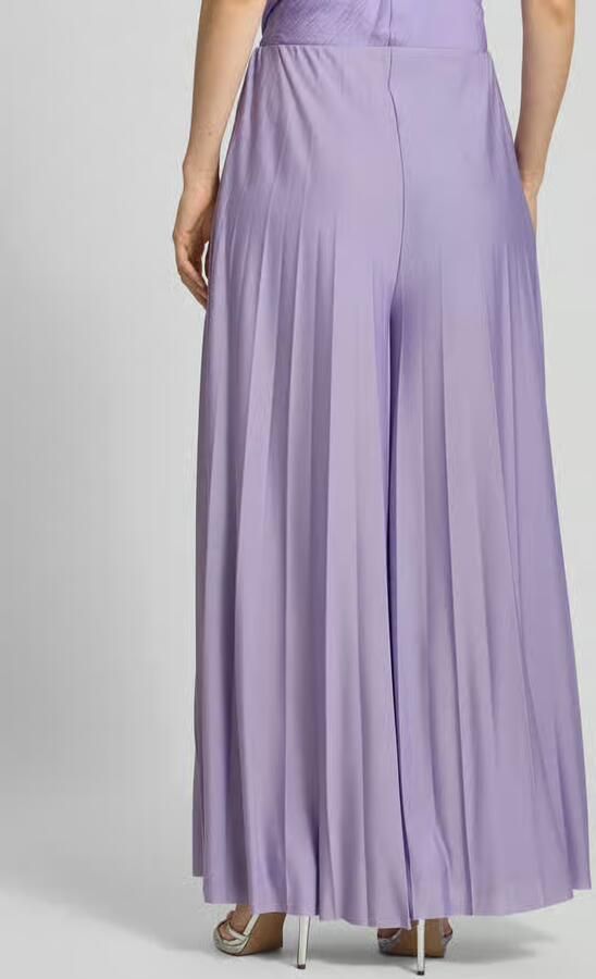 GUIDO MARIA KRETSCHMER WOMAN wide fit stoffen broek met plooi-look model 'Samantha' - Foto 3