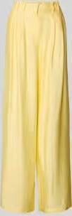 GUIDO MARIA KRETSCHMER WOMAN wide leg broek van viscosemix met steekzakken
