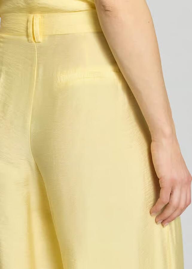 GUIDO MARIA KRETSCHMER WOMAN wide leg broek van viscosemix met steekzakken