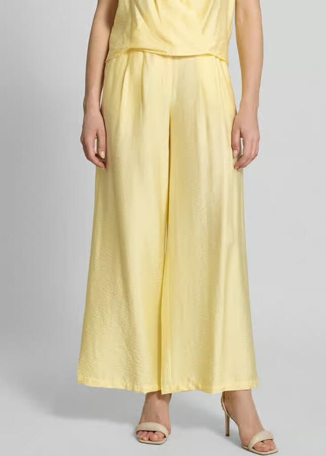 GUIDO MARIA KRETSCHMER WOMAN wide leg broek van viscosemix met steekzakken - Foto 2
