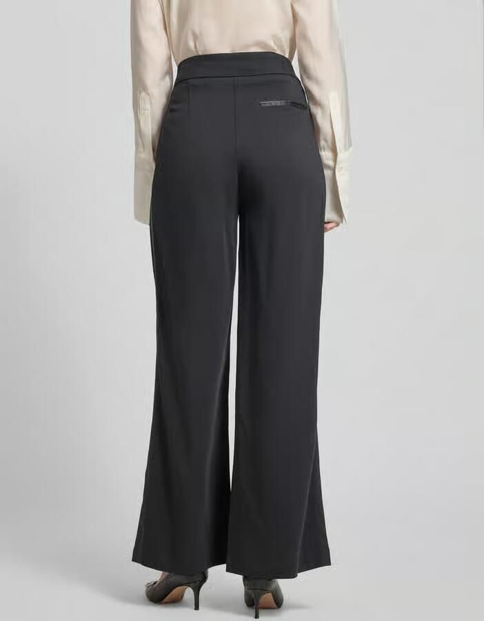 GUIDO MARIA KRETSCHMER WOMAN Wide leg stoffen broek met bandplooien model 'Cecile' - Foto 2