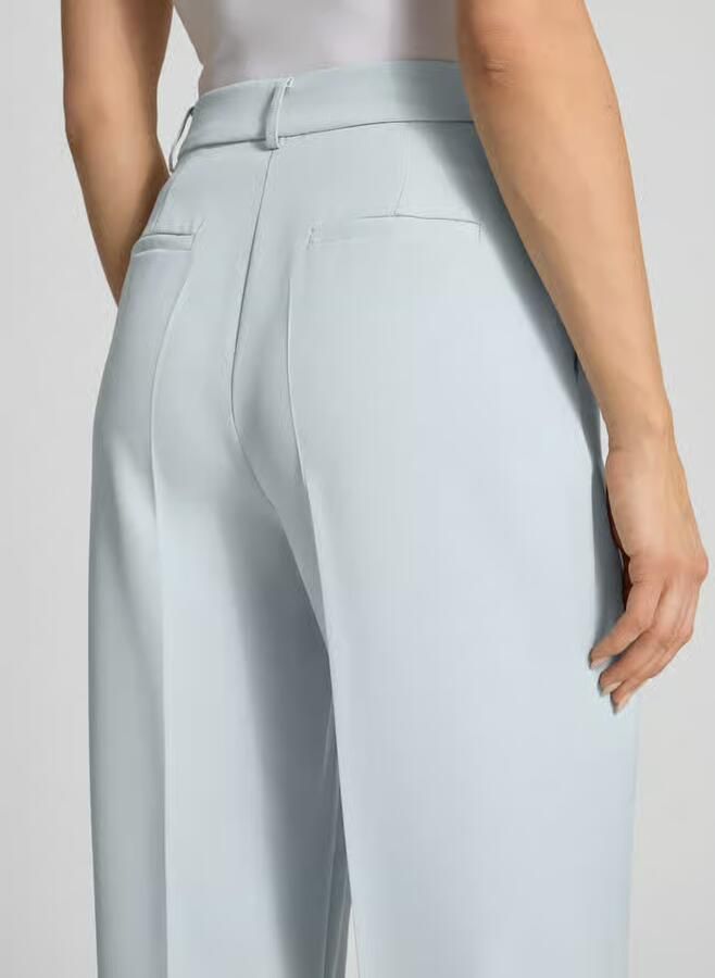 GUIDO MARIA KRETSCHMER WOMAN Wide leg stoffen broek met persplooien Model 'JANA'