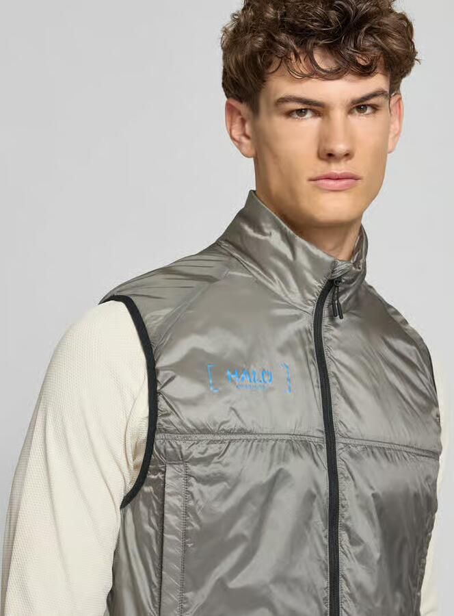 Halo Bodywarmer met logo en opstaande kraag model ' SABER'