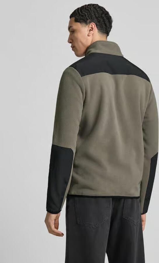 Halo Fleecejack met Opstaande kraag und Ritszakken - Foto 3