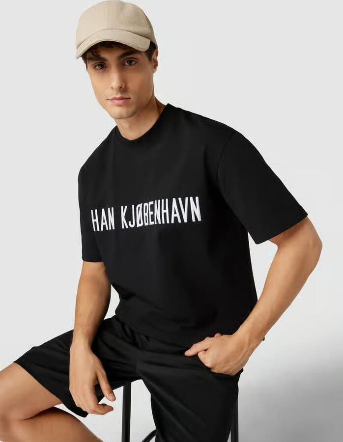 HAN Kjobenhavn T-shirt met labelstitching