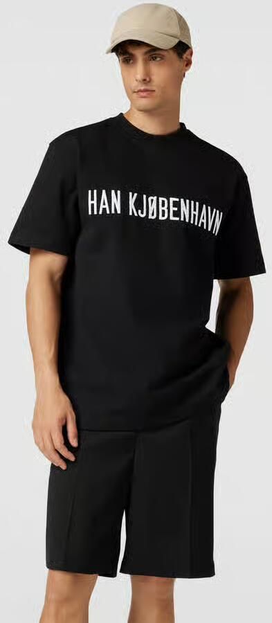 HAN Kjobenhavn T-shirt met labelstitching - Foto 3
