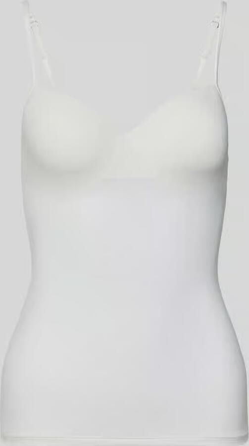 Hanro 2-in-1 beha-top met gewatteerde voorgevormde cups model 'ALLURE' - Foto 6