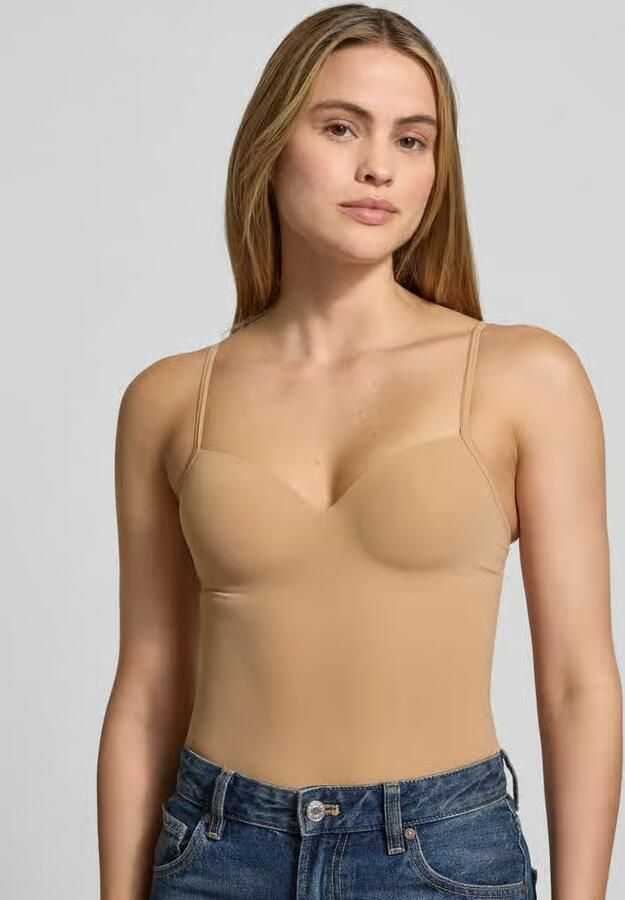 Hanro 2-in-1-Bh-top met gewatteerde voorgevormde cups model 'ALLURE'