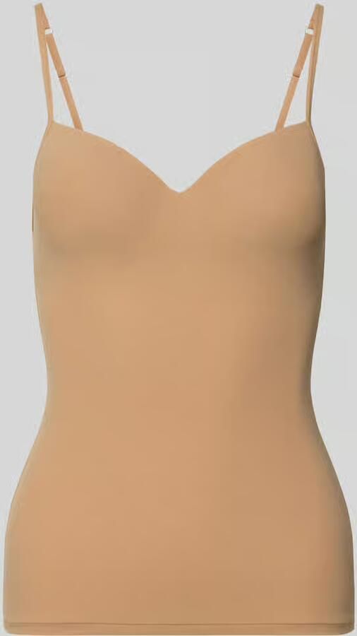 Hanro 2-in-1 beha-top met gewatteerde voorgevormde cups model 'ALLURE'