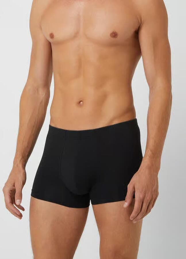 Hanro Katoenen boxershorts Black Heren