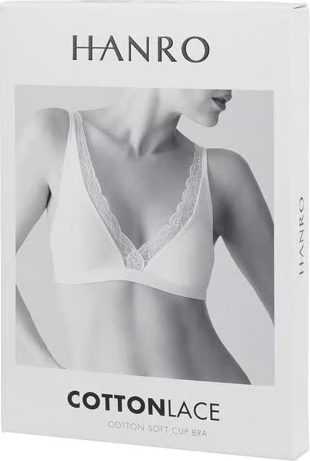 Hanro Bralette met stretch model 'Cotton Lace'