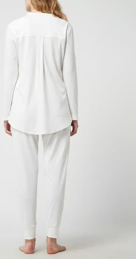 Hanro Pyjama van gemerceriseerd katoen model 'Pure Essence'