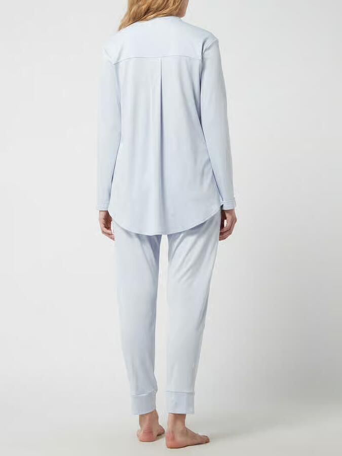 Hanro Pyjama van gemerceriseerd katoen model 'Pure Essence'