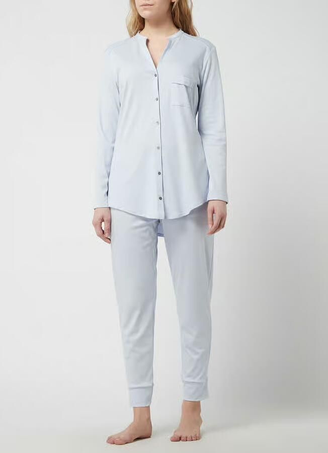 Hanro Pyjama van gemerceriseerd katoen model 'Pure Essence' - Foto 2