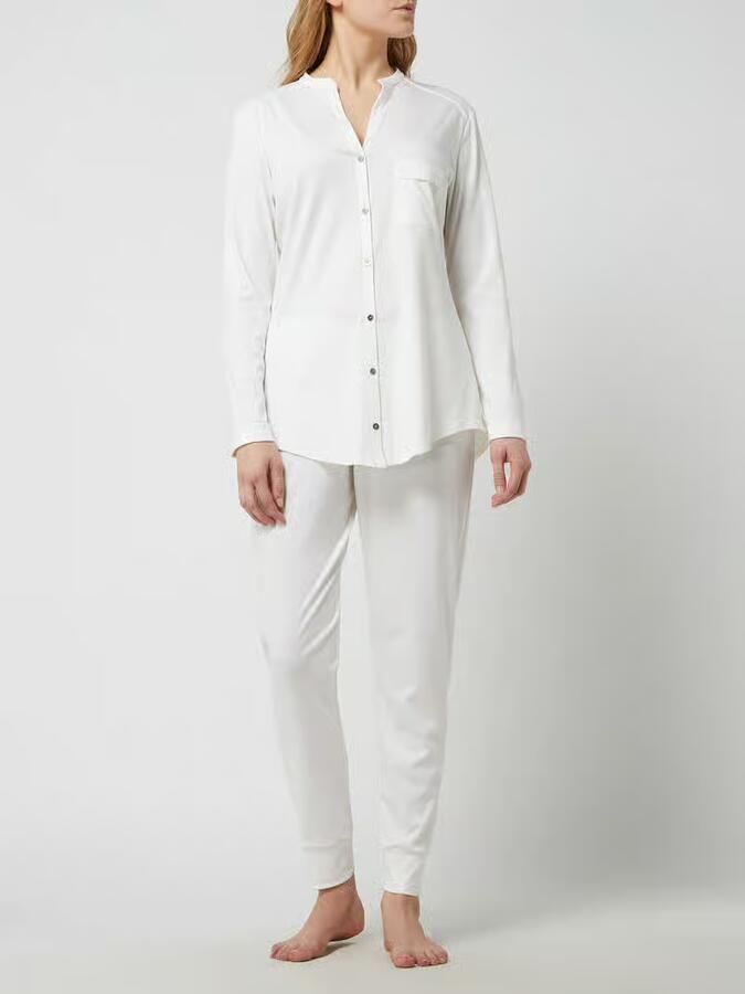 Hanro Pyjama van gemerceriseerd katoen model 'Pure Essence' - Foto 2