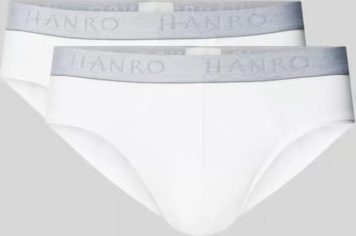Hanro Slip met labeldetails in een set van 2 stuks