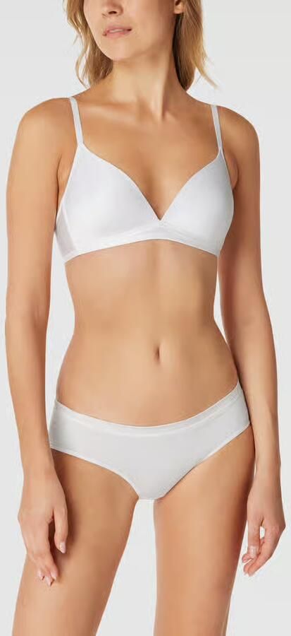 Hanro T-shirtbeha van satijn beugelloos model 'Satin Deluxe' - Foto 4