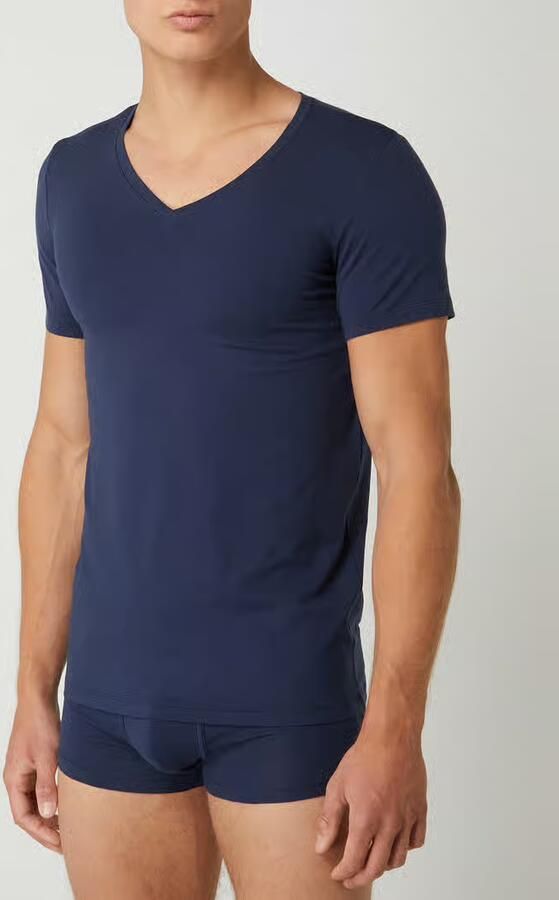 Hanro Katoenen T-shirt Blue Heren - Foto 5