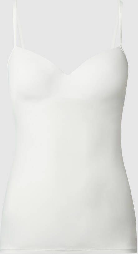 Hanro Onderhemd in 2-in-1-look model 'Allure' gewatteerd