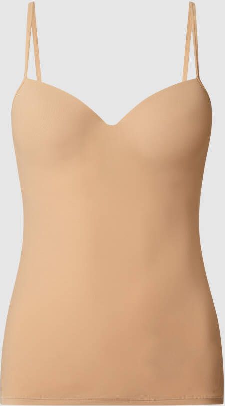 Hanro Onderhemd in 2-in-1-look model 'Allure' gewatteerd