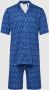 Hanro Pyjama met all-over motief model 'Night&Day Pyjama kurz' - Thumbnail 1