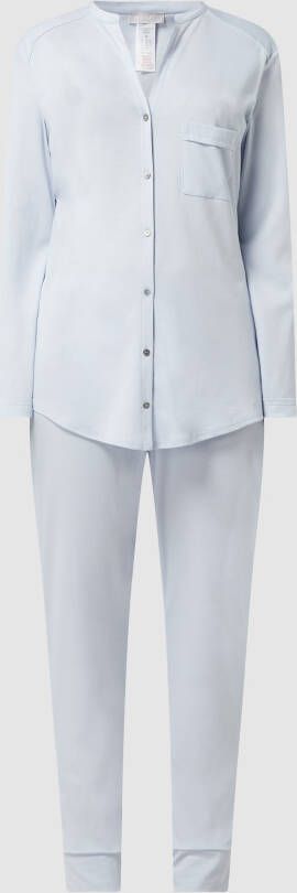 Hanro Pyjama van gemerceriseerd katoen model 'Pure Essence'