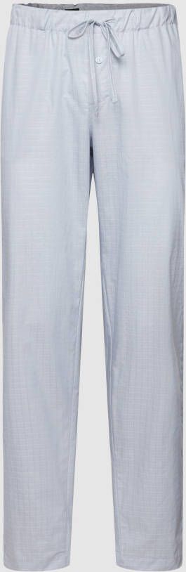 Hanro Pyjamabroek met ruitmotief model 'LONG PANT'